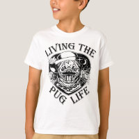 Funny Living The Pug Life Vintage