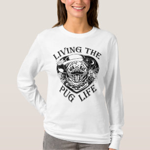 Funny Living The Pug Life Vintage T-Shirt