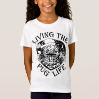 Funny Living The Pug Life Vintage