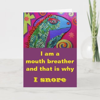 Funny Lizard Greeting Card