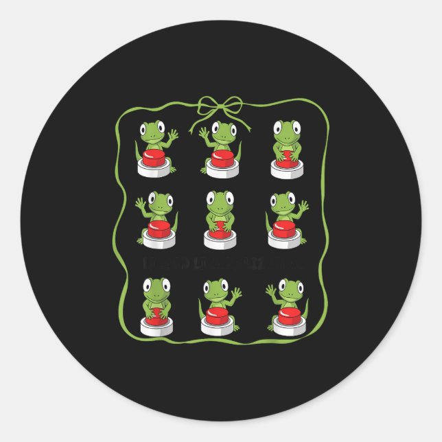 Funny Lizard Lizard Lizard Animal Button Meme  Classic Round Sticker (Front)