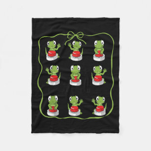 Funny Lizard Lizard Lizard Animal Button Meme Fleece Blanket