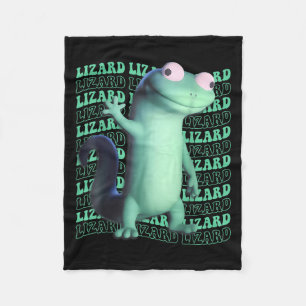 Funny Lizard Meme Animal Women Men _2 Fleece Blanket