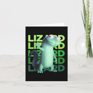 Funny Lizard Meme Animal Women Men Card