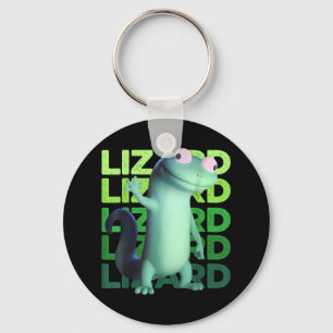Funny Lizard Meme Animal Women Men Key Ring