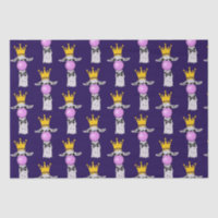 Funny Llama Blowing a Pink Bubble Pattern