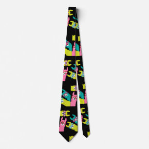 Funny Llama Colorful Camelid  Tie