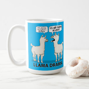 Funny Llama Drama Coffee Mug