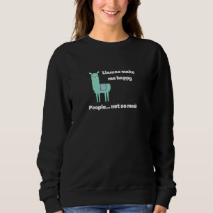 Funny Llama For Kids Men Women Alpaca Lover Farmin Sweatshirt