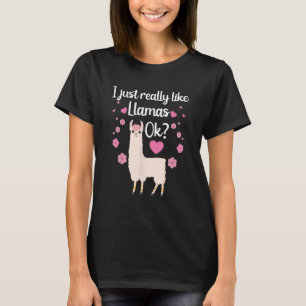 Funny Llama For Men Women Llama Farmer Animal Love T-Shirt