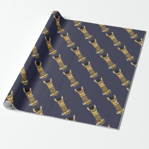 Funny Llama Graduation Art Design Wrapping Paper