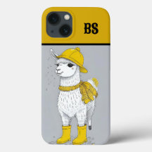 Funny Llama in Rain Boots – Beach Humour