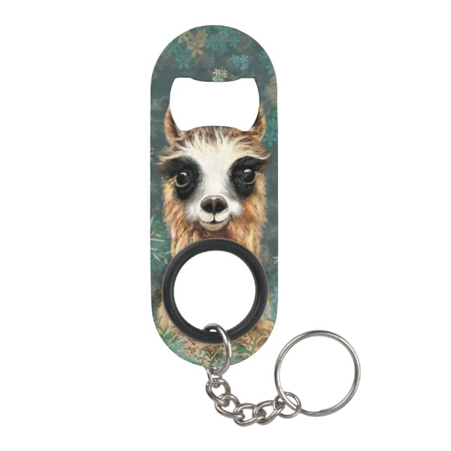 Funny Llama Keychain Bottle Opener (Back)
