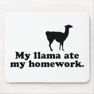 Funny Llama Mouse Mat