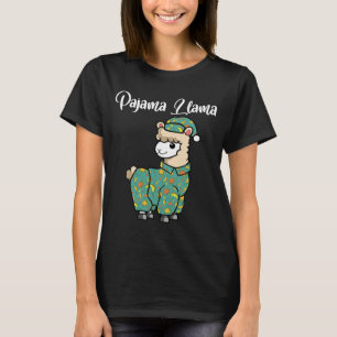 Funny llama pajama llama bed time pyjama alpaca T-Shirt