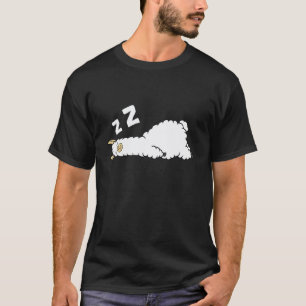 Funny Llama Sleeping Tired Llama Pajama Love Llama T-Shirt