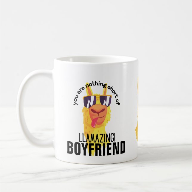 FUNNY LLAMA You Are Amazing BOYFRIEND GRANDPA DAD Coffee Mug (Left)