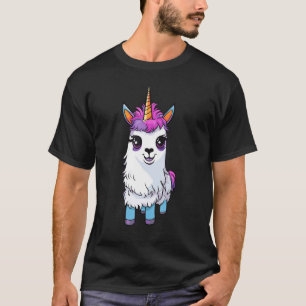 Funny Llamacorn Llama Unicorn Mix Magic T-Shirt