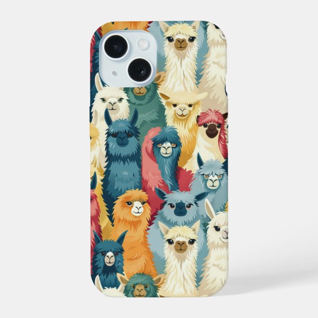 Funny Llamas iPhone Case (Back)