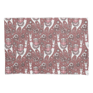 Funny Llamas Pattern Pillowcase