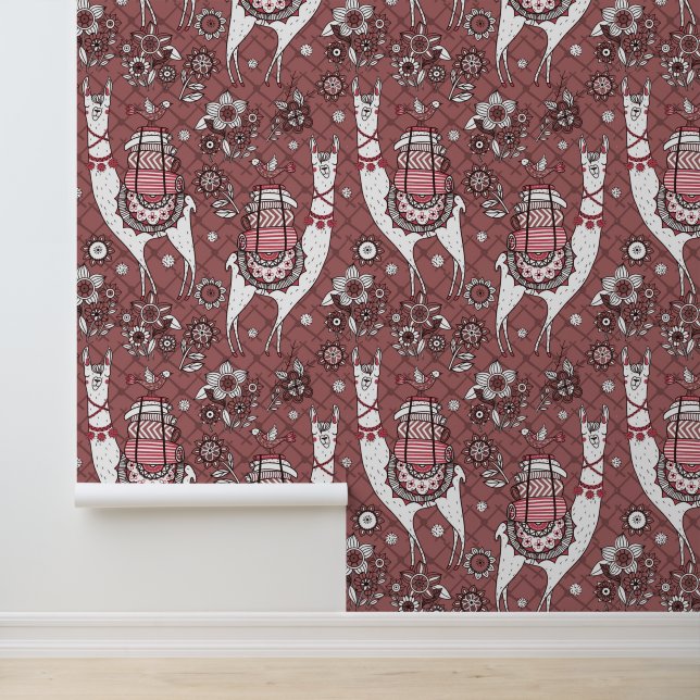 Funny Llamas Pattern Wallpaper (Application)