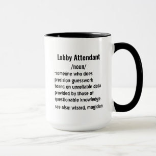 Funny Lobby Attendant Definition gifts  Mug