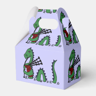 Funny Loch Ness Monster Playing Bagpipes Favour Box