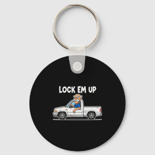 Funny Lock Em Up Private Property  Key Ring