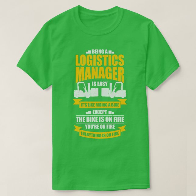 Funny Logistics Warehouse Manager Gift  T-Shirt (Design Front)