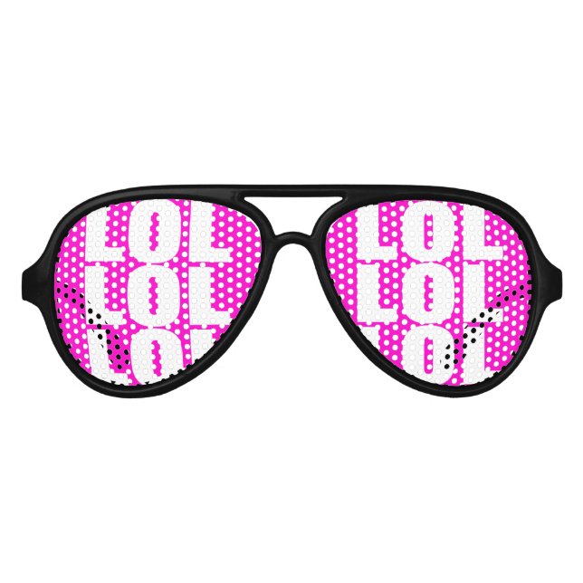 Funny LOL party shades | Laugh out loud glasses (Front)