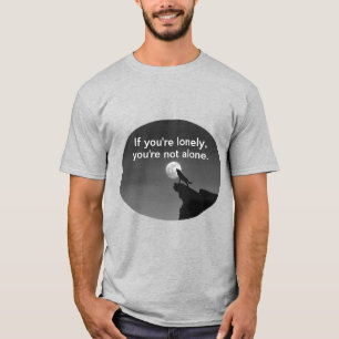 funny lone mountain wolf T-Shirt