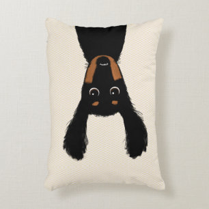 Funny Longhaired Dachshund Wiener Dog Lover's Decorative Cushion