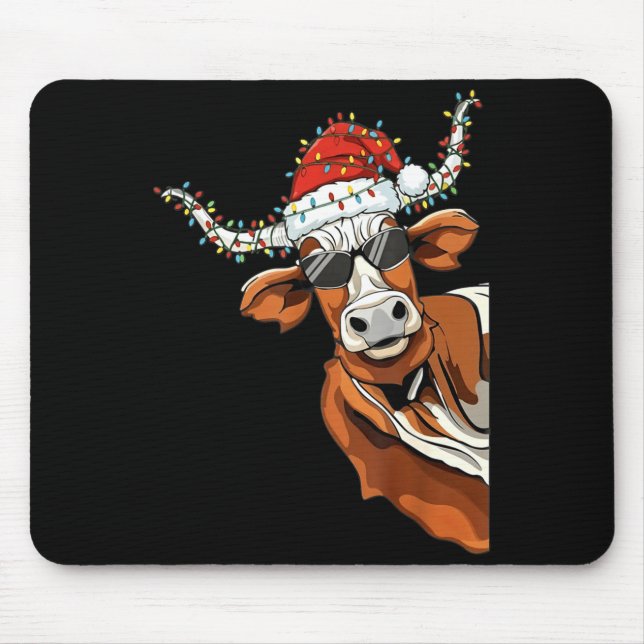 Funny Longhorn Cow Name Pride Gift For Men Women K Mouse Mat (Front)