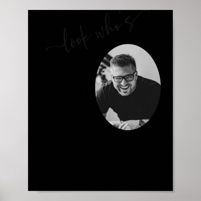 Funny Look Whos 50 Stylish 50th Birthday  Poster (Front)