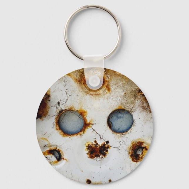 Funny Looking Rusty Abandoned Object Key Ring (Front)