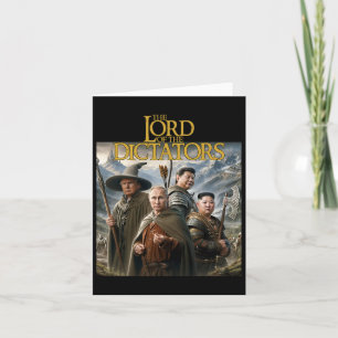 Funny Lord Dictators Anti Putin Trump Kim Jong-un Card