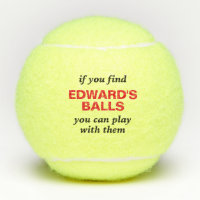 Funny Lost Ball Quote with Personalised Name