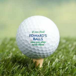 Funny Lost Ball Saying with Personalised Name