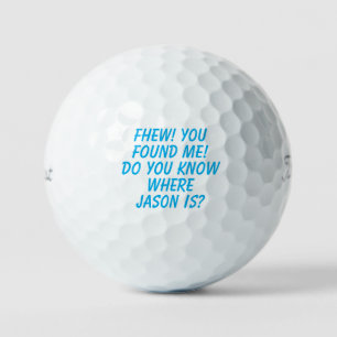 Funny lost golf ball