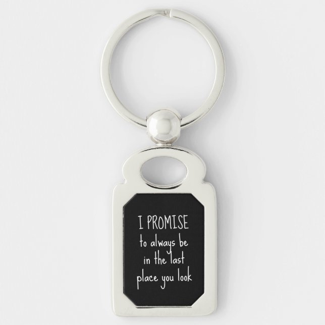 Funny Lost Keys Promise Key Ring (Front)