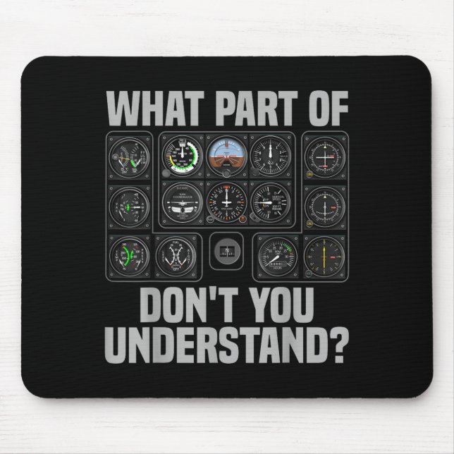 Funny Lot Design For Men Women Airplane Airline Lo Mouse Mat (Front)