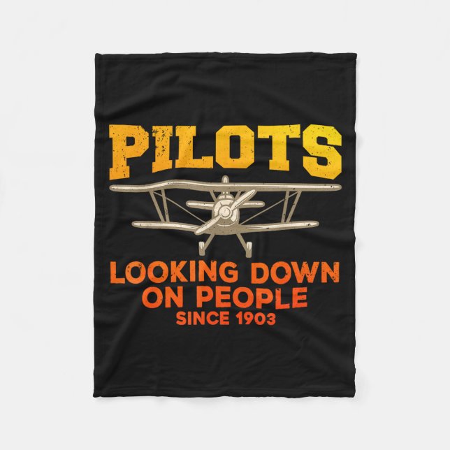 Funny Lot Design For Men Women Aviation Airplane L Fleece Blanket (Front)