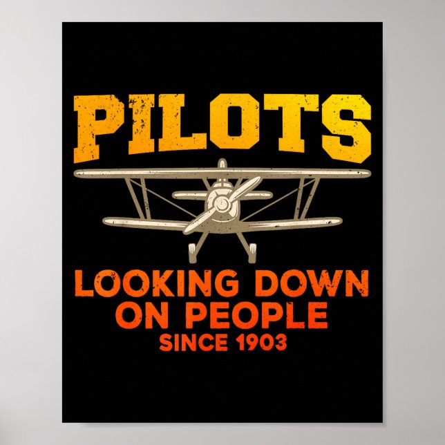 Funny Lot Design For Men Women Aviation Airplane L Poster (Front)