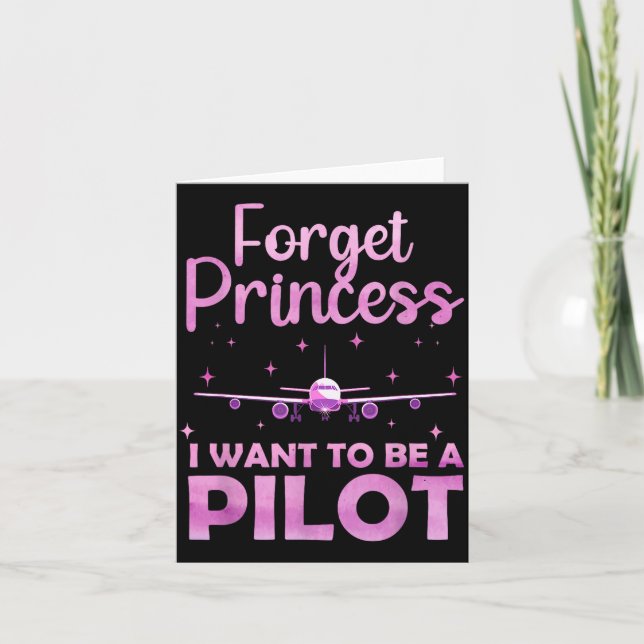 Funny Lot Design For Women Girl Aviation Airplane  Card (Front)