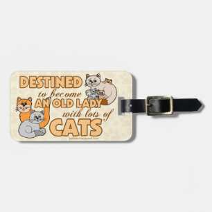 Funny Lots of Cats Design Luggage Tag
