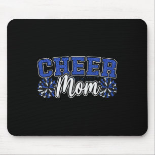 Funny Loud Proud Cheer Mum Mama Cheerleading Blue  Mouse Mat