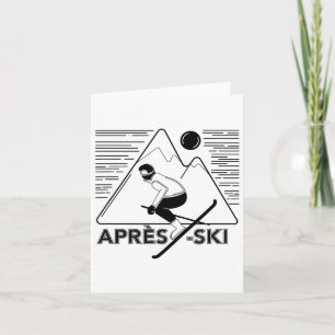 Funny Love Apres Ski - Great Snow Lovers Gift  Card