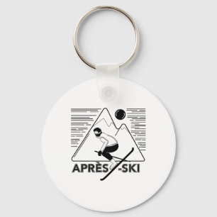 Funny Love Apres Ski - Great Snow Lovers Gift Key Ring