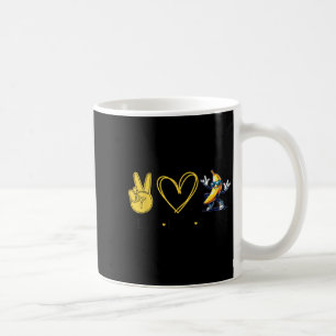 Funny Love Banana Cute Banana Peace Love Banana Wo Coffee Mug