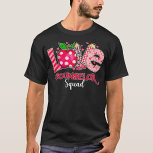 Funny LOVE Counselor Squad Teacher Valentines Day T-Shirt